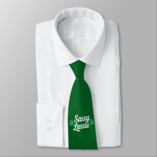 St. Patrick's Dag Brutaal Meisje Grappig Iers  Stropdas
