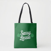 St. Patrick's Dag Brutaal Meisje Grappig Iers Tote Bag (Voorkant)
