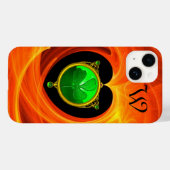 ST PATRICK'S DAG CELTIC HEART SHAMROCK MONOGRAM Case-Mate iPhone CASE (Achterkant (horizontaal))