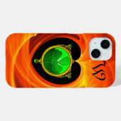 ST PATRICK'S DAG CELTIC HEART SHAMROCK MONOGRAM Case-Mate iPhone CASE (Achterkant (horizontaal))