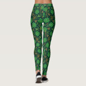 St Patricks dag Celtic Triskele Trefoil Shamrock Leggings (Achterkant)
