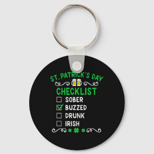 St. Patrick's Dag Checklijst 1 Sleutelhanger