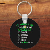 St. Patrick's Dag Checklijst 1 Sleutelhanger (Voorkant)