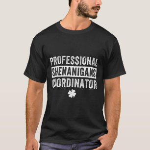 St. Patricks Dag Coördinator Leraar Streken T-shirt