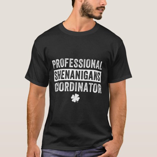 St. Patricks Dag Coördinator Leraar Streken T-shirt (Voorkant)