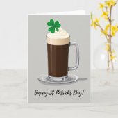 St. Patrick's Dag Drankkaart Kaart (Gele Bloem)