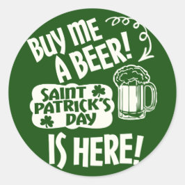 St Patricks Dag Drink Verzoeken Ronde Sticker