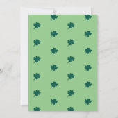 St. Patrick's Dag Feest Klaver Groene Decoratie Kaart (Achterkant)