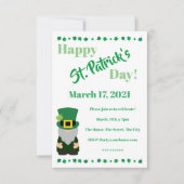 St. Patrick's Dag Feestje Kaart (Voorkant)