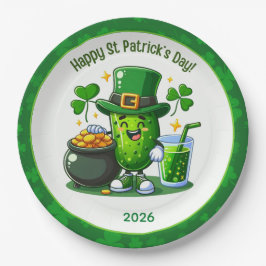 St. Patrick's Dag Gelukkige Augurk Papieren Bordje