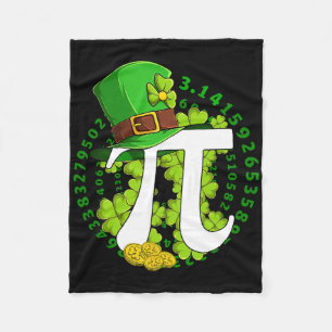 St Patricks Dag Gelukkige Pi-dag Wiskunde Wetensch Fleece Deken