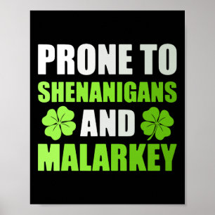 St. Patrick's Dag Gevoelig Voor Schelmenstreken En Poster