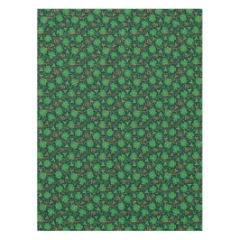 St Patricks dag Gold Trefoil Lint Lucky Shamrock Tafelkleed