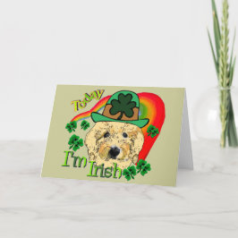 St Patricks Dag Goldendoodle Kaart