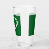 St. Patrick's Dag Grappige Shamrock Hart Iers Glas (Links)