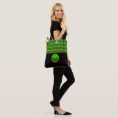 ST PATRICK'S DAG GROEN SHAMROCK GEMSTONE Black Tote Bag (Op model)