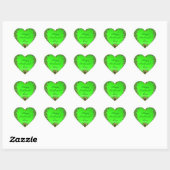 ST.PATRICK'S DAG GROENE EMERALD GEM SHAMROCK HEART HART STICKER (Vel)