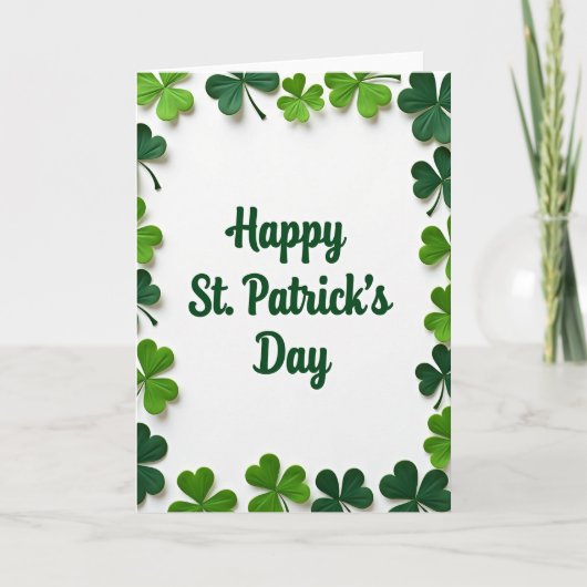 St. Patricks Dag Groene Kaart (Voorkant)