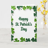 St. Patricks Dag Groene Kaart (Gele Bloem)