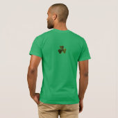 ST.PATRICK'S DAG GROENE SCHAMROKKEN EN TRINITY T-SHIRT (Achterkant volledig)