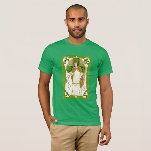 ST.PATRICK'S DAG GROENE SCHAMROKKEN EN TRINITY T-SHIRT (Voorkant volledig)