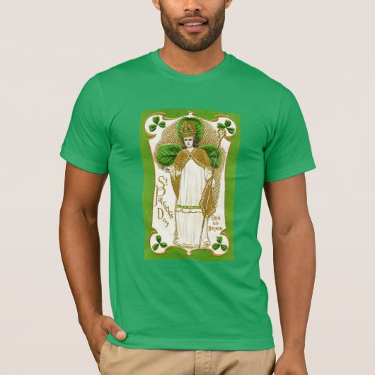 ST.PATRICK'S DAG GROENE SCHAMROKKEN EN TRINITY T-SHIRT (Voorkant)