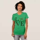 St. Patrick's dag | Groene shamrocks T-shirt (Voorkant volledig)