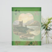 St. Patricks Dag Groeten Shamrock Castle (Staand voorkant)