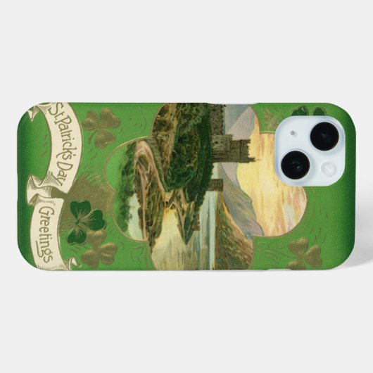 St. Patricks Dag Groeten Shamrock Castle Case-Mate iPhone Case (Achterkant (horizontaal))