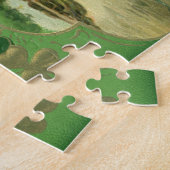  St. Patricks Dag Groeten Shamrock Castle Legpuzzel (Zijkant)