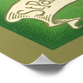 St. Patricks Dag Groeten Shamrock Castle Poster (Hoek)