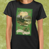  St. Patricks Dag Groeten Shamrock Castle T-shirt