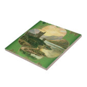  St. Patricks Dag Groeten Shamrock Castle Tegeltje (Zijkant)