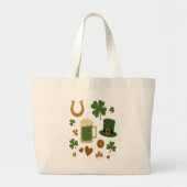 St. Patrick's Dag Grote Tote Bag (Voorkant)