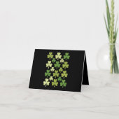 St. Patrick's Dag Hart Lucky Clover Shamrock  Kaart (Voorkant)