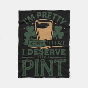 St. Patrick's Dag Ierse trots Funny Shamrock Parad Fleece Deken