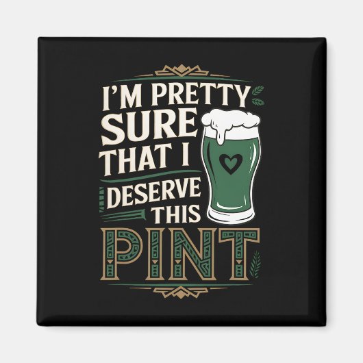 St. Patrick's Dag Ierse Trots Grappige Shamrock Pa Magneet (Voorkant)
