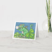 ST. PATRICK'S DAG IRISH DRAGON NOTE KAART Blank (Voorkant)