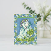 ST. PATRICK'S DAG IRISH EWE, SHEEP & SHAMROCKS BRIEFKAART (Staand voorkant)