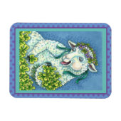 ST. PATRICK'S DAG IRISH EWE, SHEEP & SHAMROCKS MAGNEET (Horizontaal)