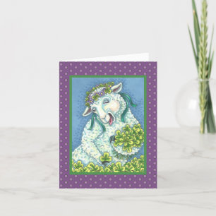 ST. PATRICK'S DAG IRISH EWE WENSKAART Verse Kaart