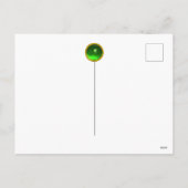 ST. PATRICK'S DAG IRISH GIRL EMERALD GEMSTONE FEESTDAGENKAART (Achterkant)