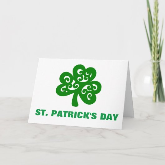 ST. PATRICKS DAG KAART (Voorkant)