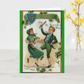 St. Patricks Dag Kaart (Gele Bloem)