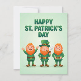St. Patrick's Dag Kaart voor Kinderen Leprechaun