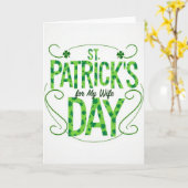 St. Patricks Dag Kaart Voor Vrouw (Gele Bloem)