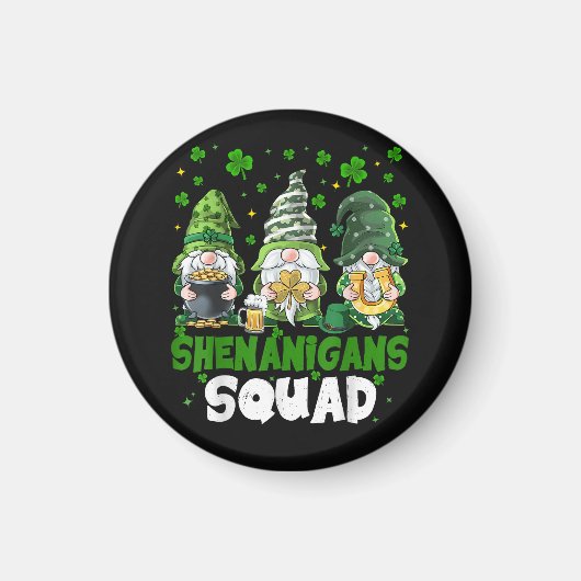 St. Patrick's Dag Kabouter Shenanigans Squad Heili Magneet (Voorkant)