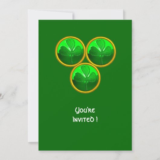 ST. PATRICK'S DAG KLAVER DRIEEENIGHEID KAART (Voorkant)