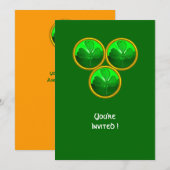 ST. PATRICK'S DAG KLAVER DRIEEENIGHEID KAART (Voorkant / Achterkant)
