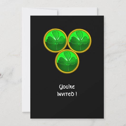 ST. PATRICK'S DAG KLAVER DRIEEENIGHEID KAART (Voorkant)
